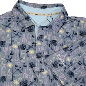 Walter‎ Hagen Golf Polo Shirt Men Size Small Desert Tequila Alcohol Stretch NEW